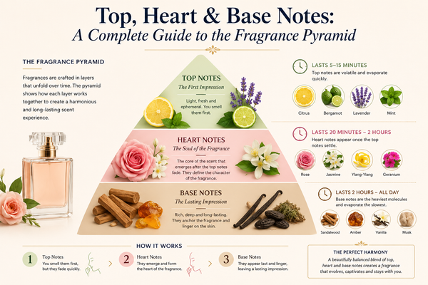 Top, Heart & Base Notes: A Complete Guide to the Fragrance Pyramid